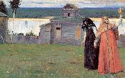 Nesterov, Mikhail In Small and Secluded Convents oil painting artist